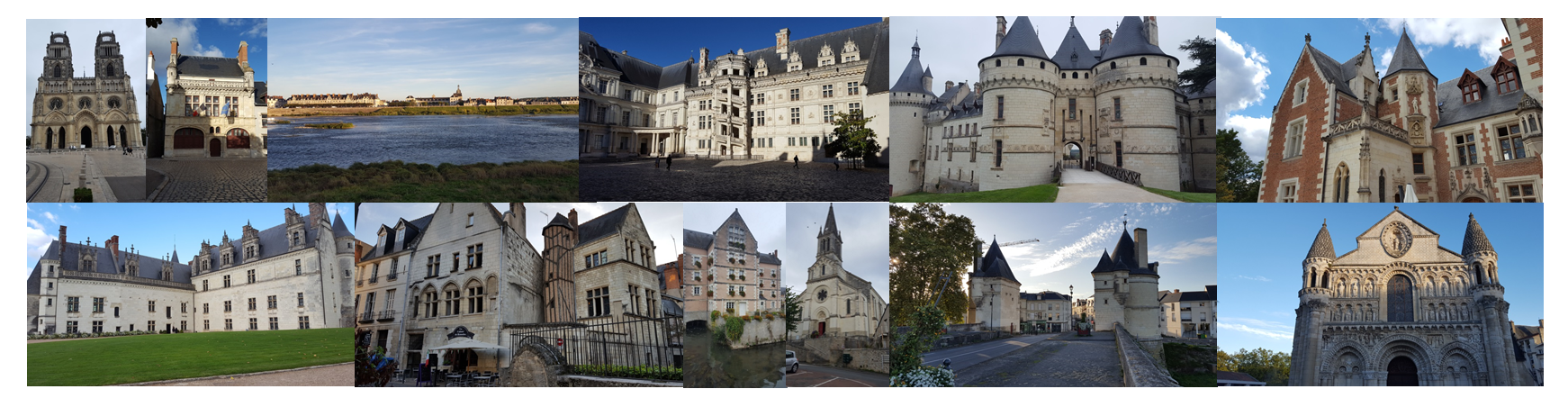 Orléans, Beaugency, Blois, Chaumont, Amboise, Tours, Ste Maure, Chatellerault, Poitiers