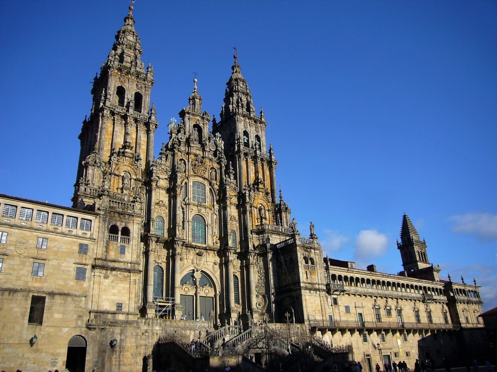 A Santiago, la cathédrale de St Jacques de Compostelle.