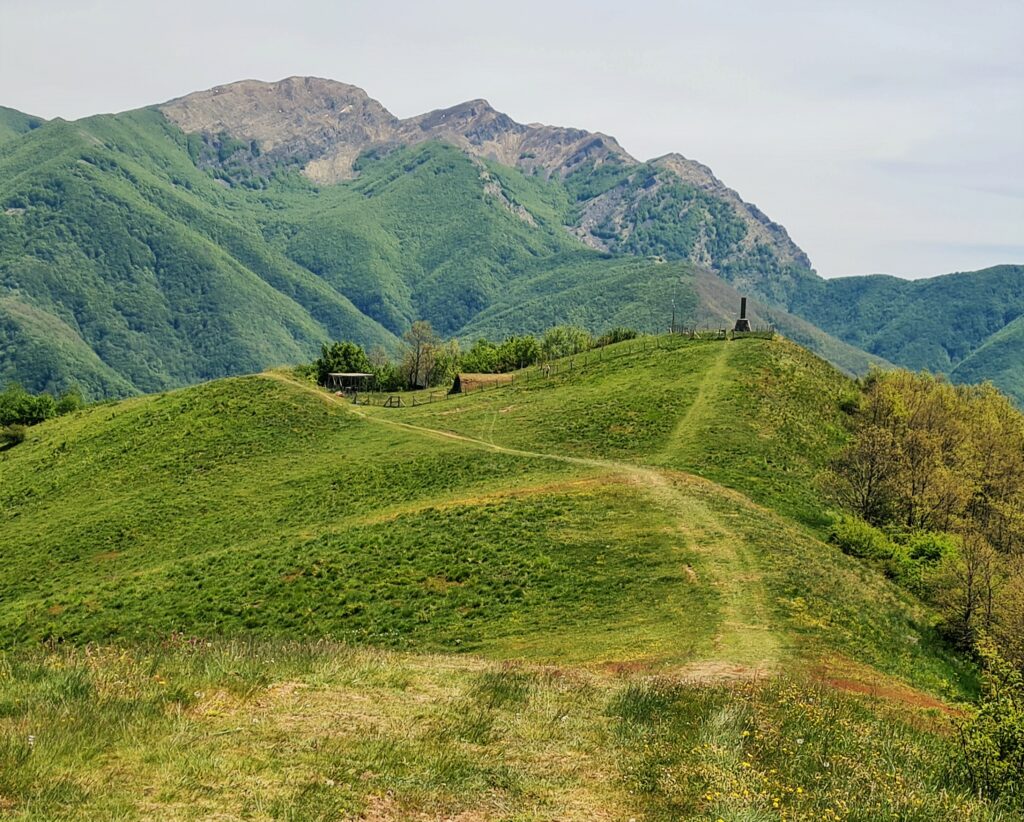 Paysage entre le col de la Cisa et Pontremoli