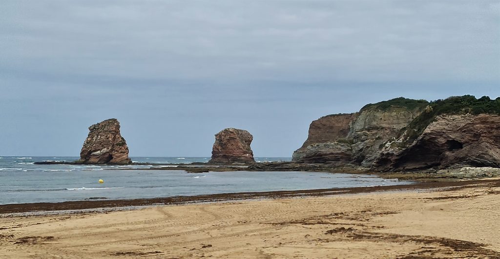 Le pays basque entre Bayonne et le Camino del Norte.
La mer à Hendaye